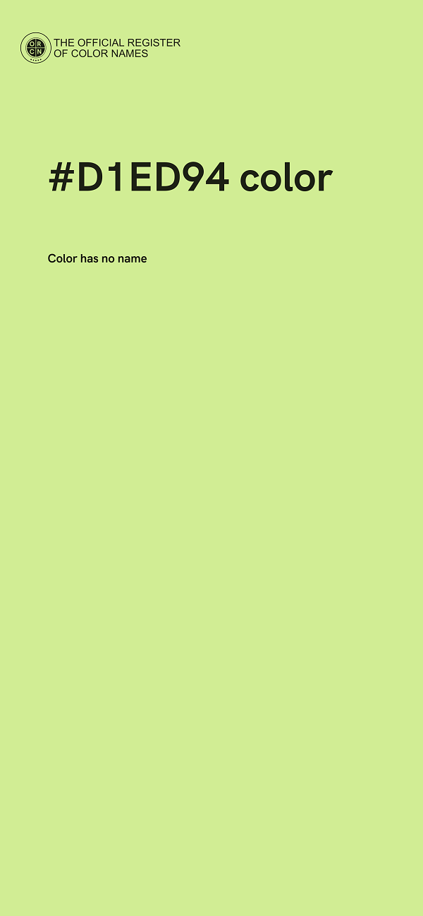 #D1ED94 color image