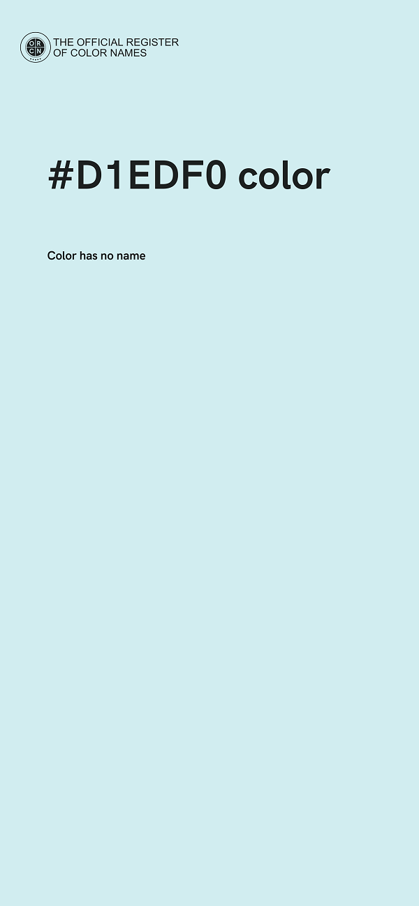 #D1EDF0 color image