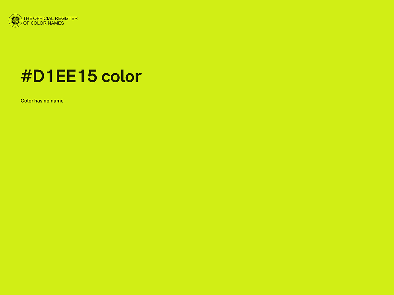 #D1EE15 color image