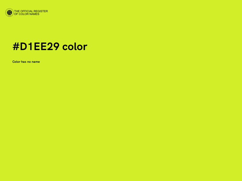 #D1EE29 color image
