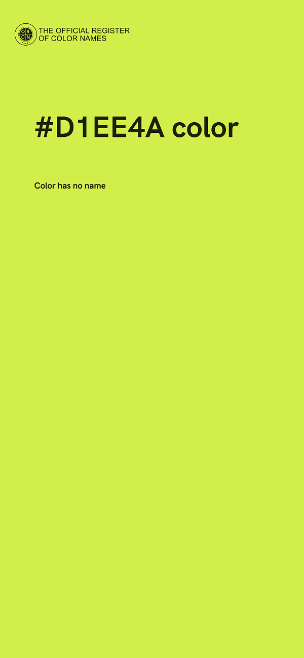 #D1EE4A color image
