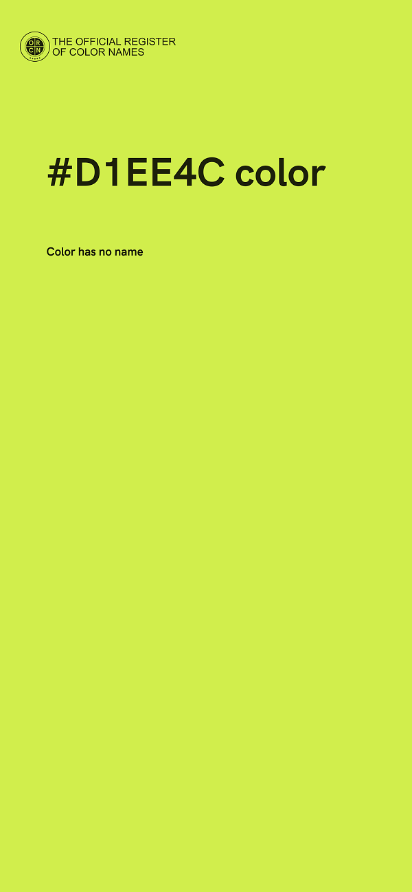 #D1EE4C color image