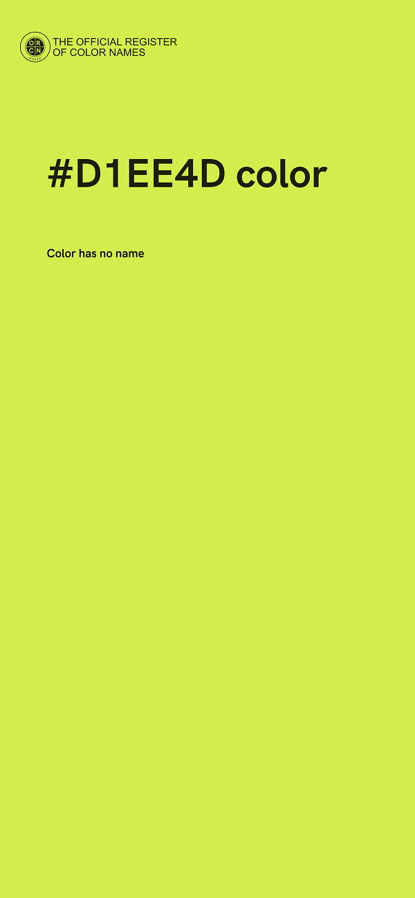 #D1EE4D color image