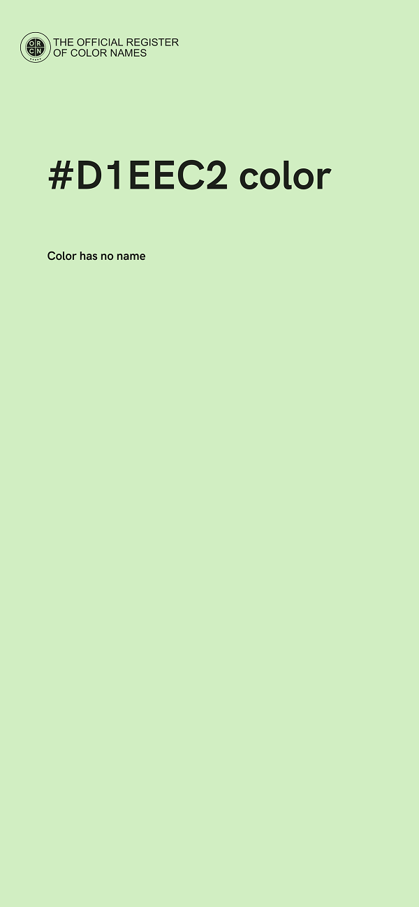 #D1EEC2 color image