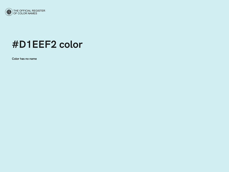 #D1EEF2 color image