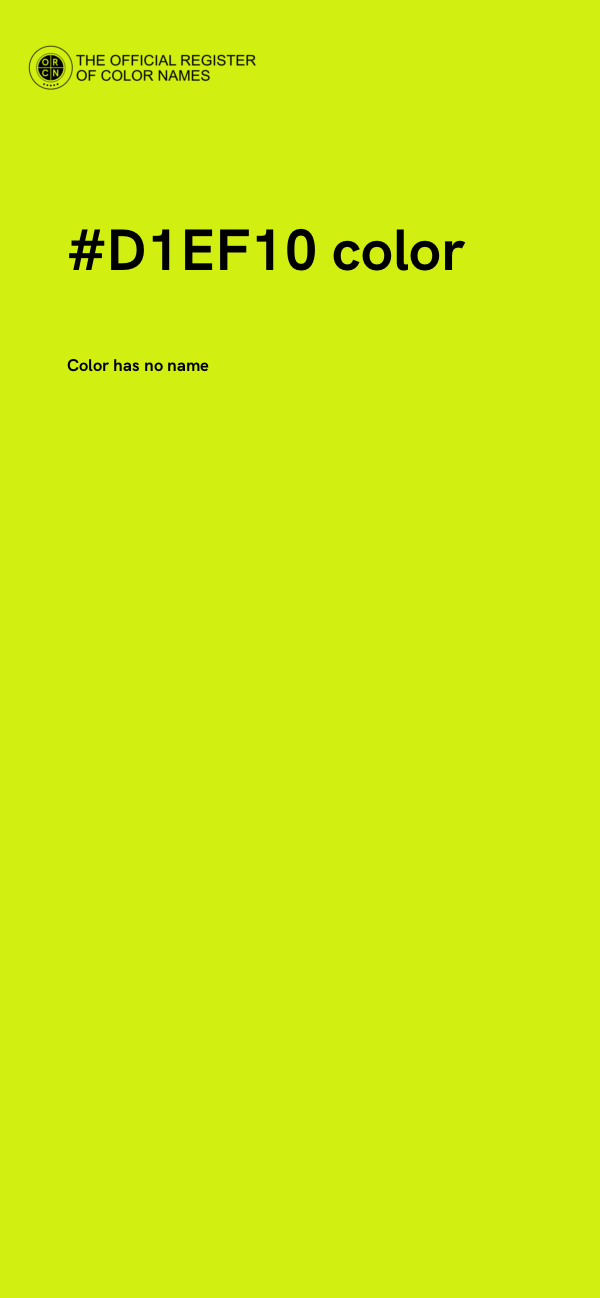 #D1EF10 color image