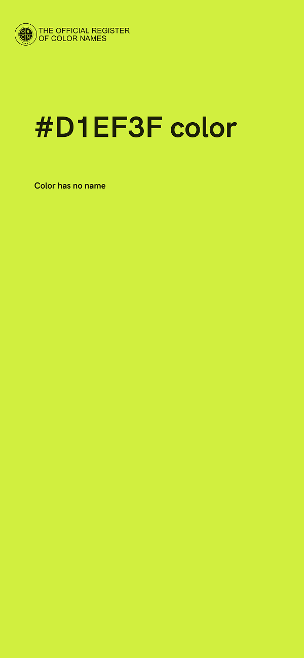 #D1EF3F color image