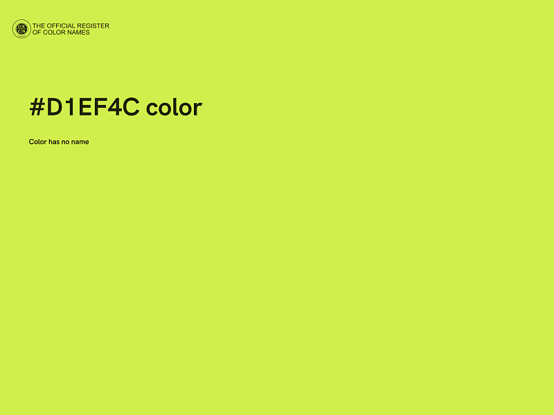 #D1EF4C color image