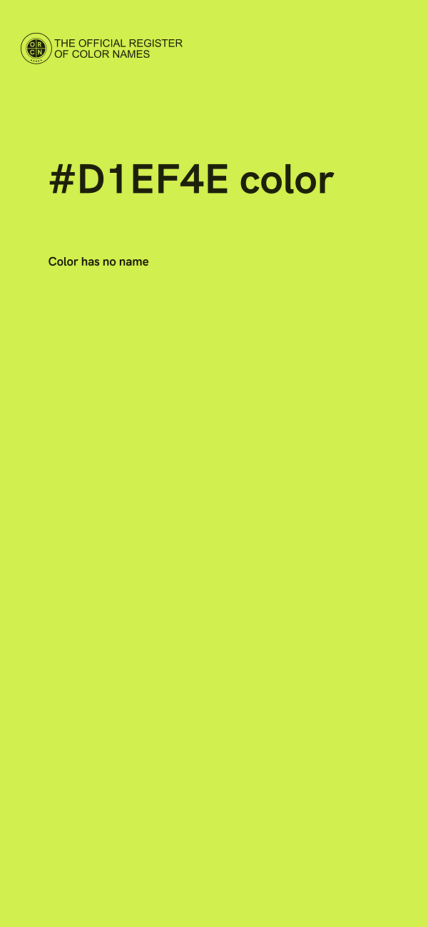 #D1EF4E color image