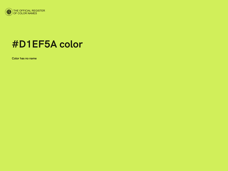 #D1EF5A color image