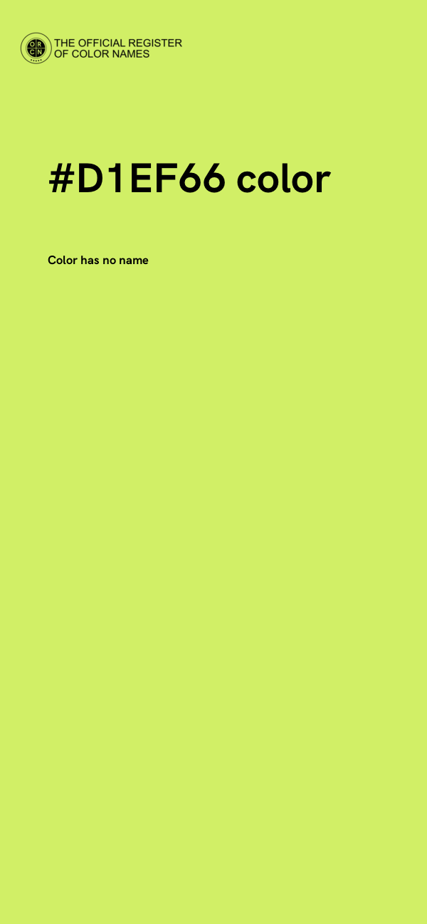 #D1EF66 color image