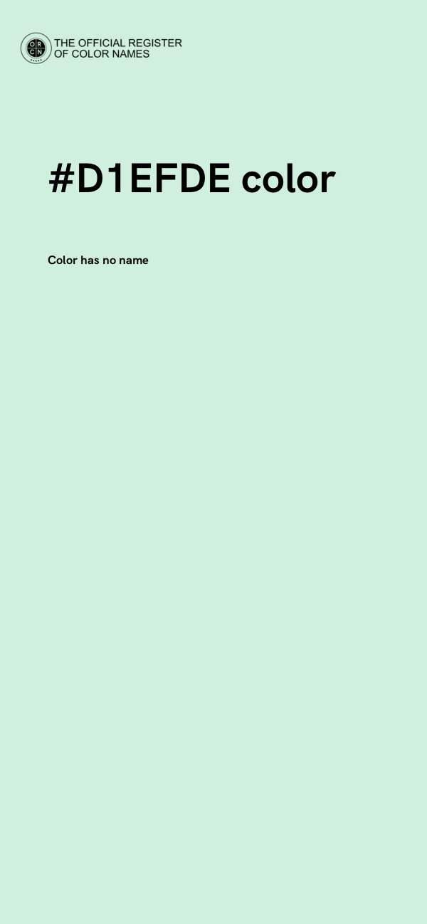 #D1EFDE color image