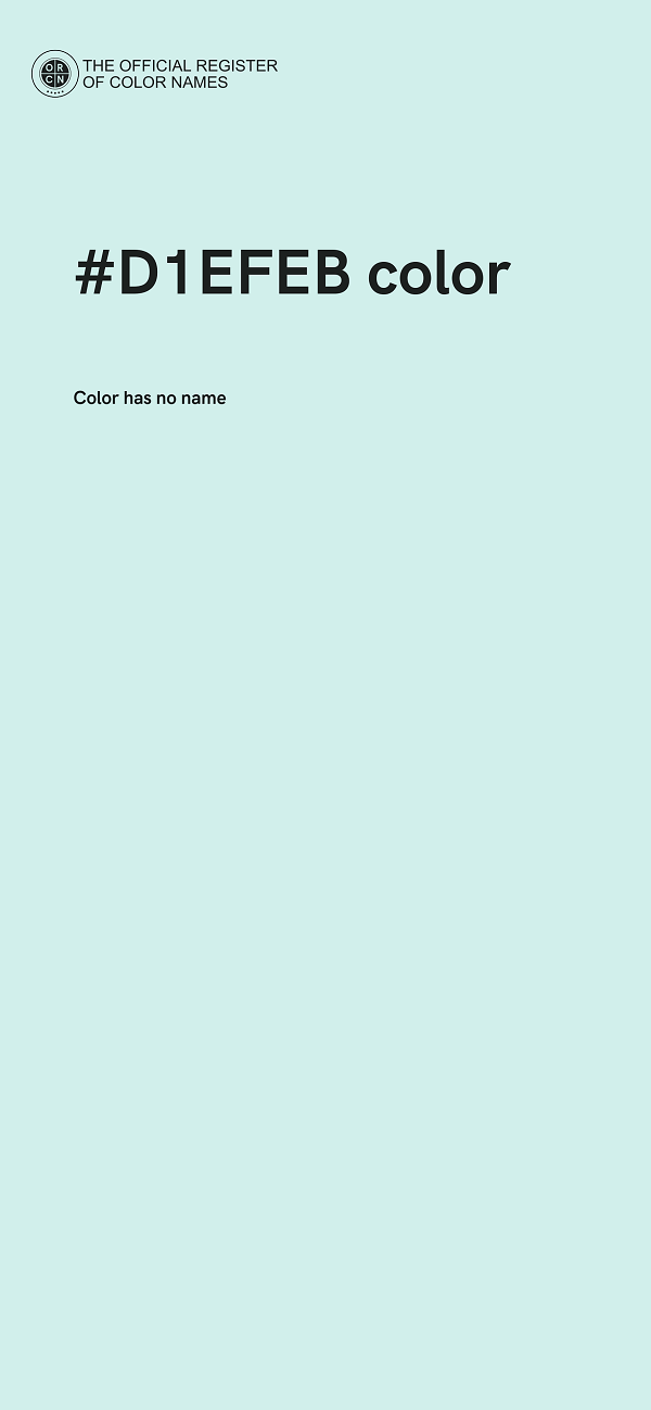 #D1EFEB color image