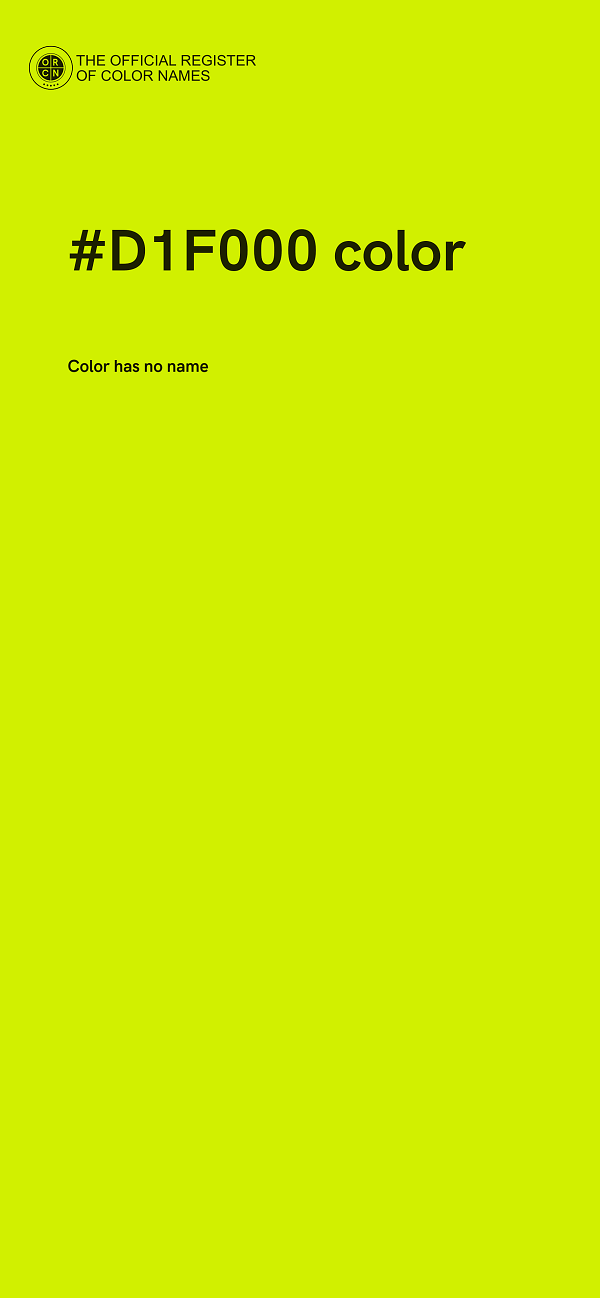 #D1F000 color image