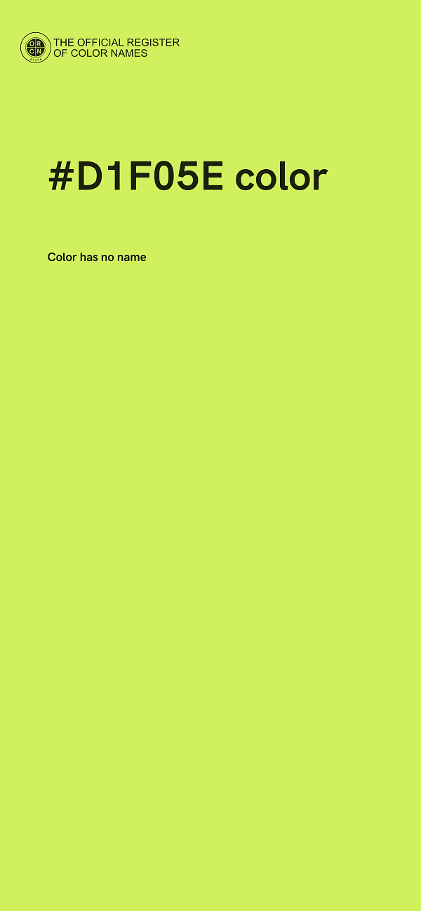 #D1F05E color image