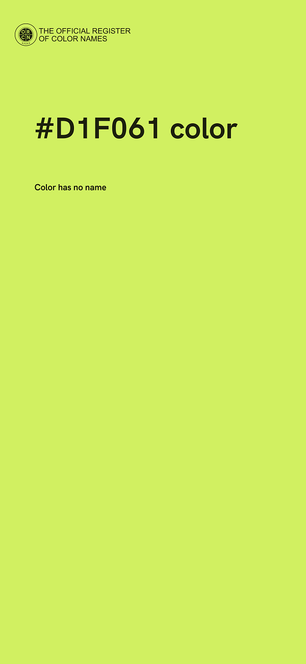 #D1F061 color image