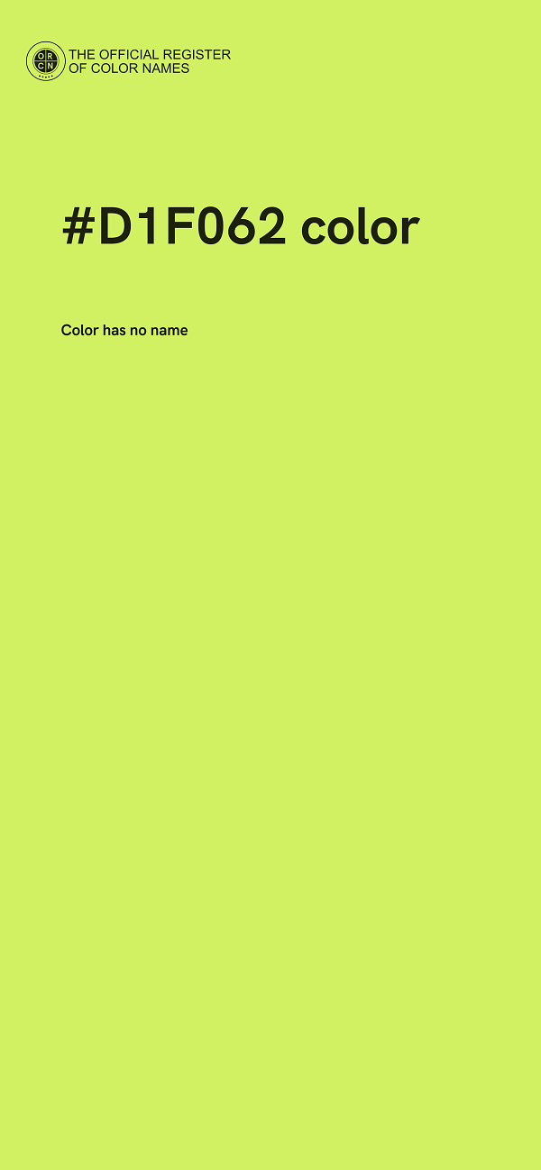 #D1F062 color image
