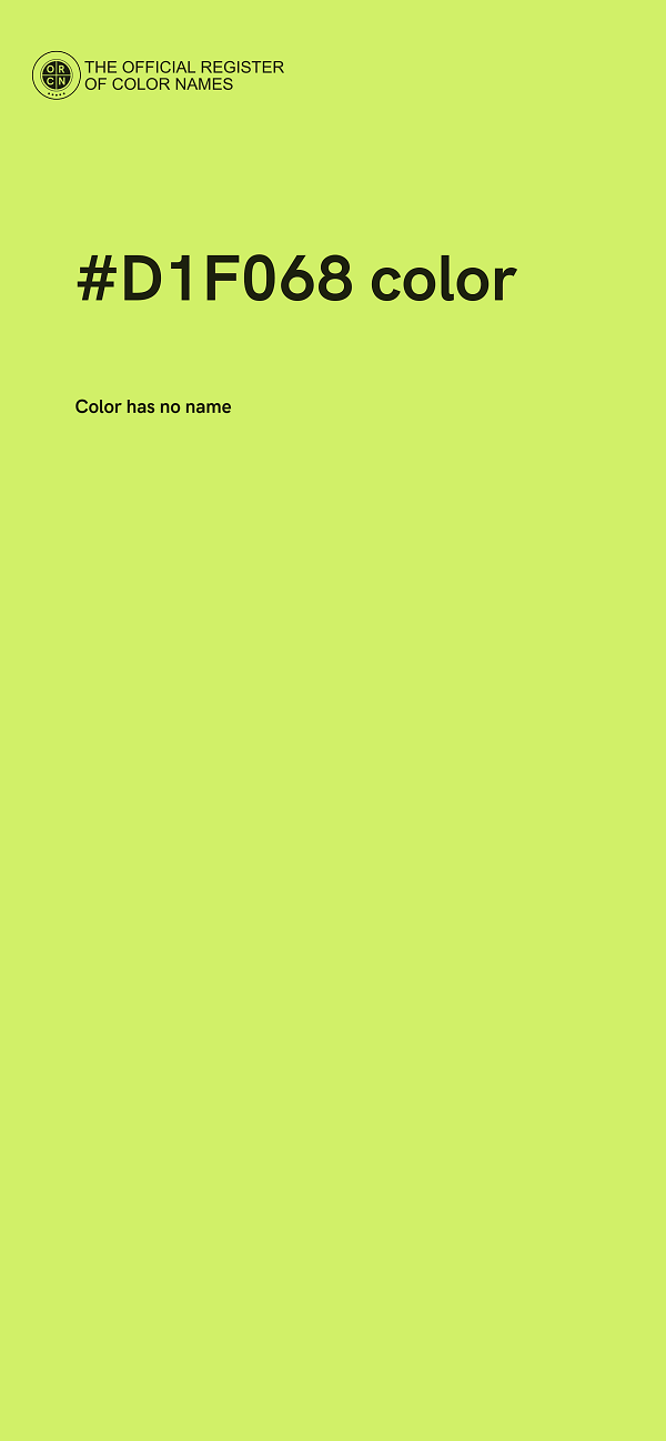 #D1F068 color image