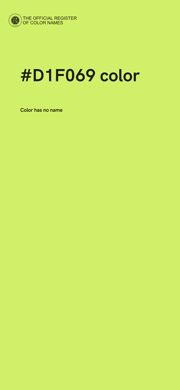 #D1F069 color image
