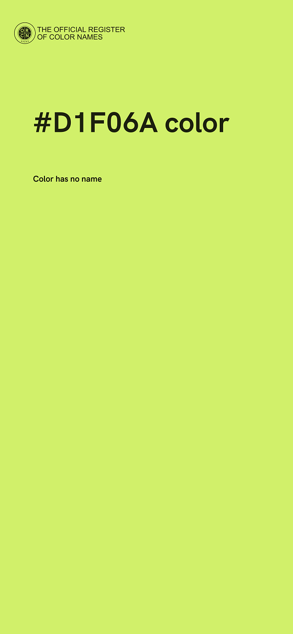 #D1F06A color image