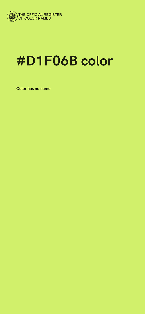 #D1F06B color image