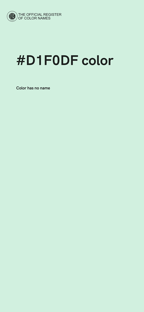 #D1F0DF color image