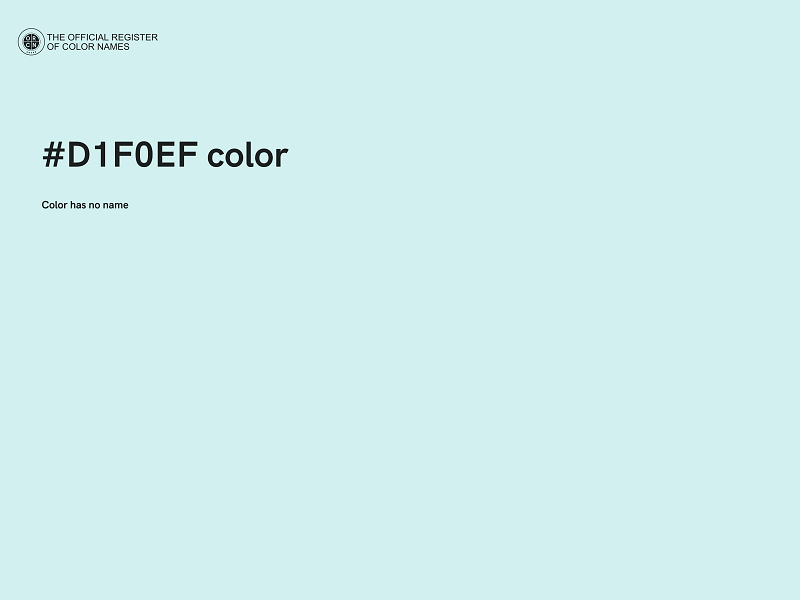 #D1F0EF color image