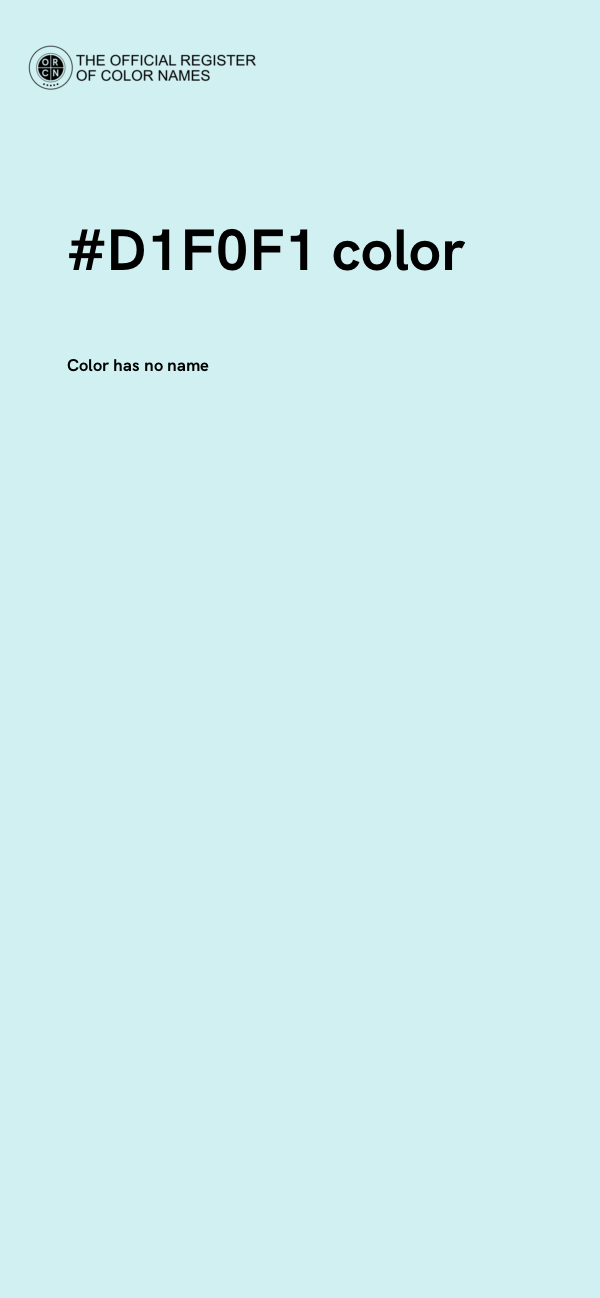 #D1F0F1 color image