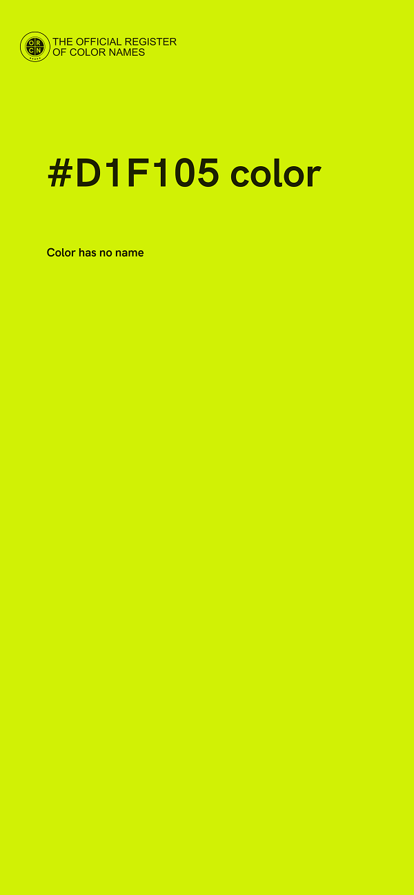 #D1F105 color image