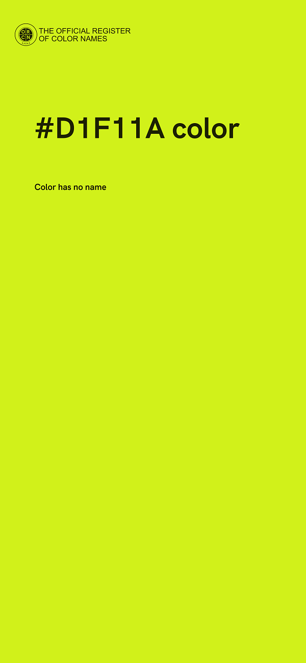 #D1F11A color image