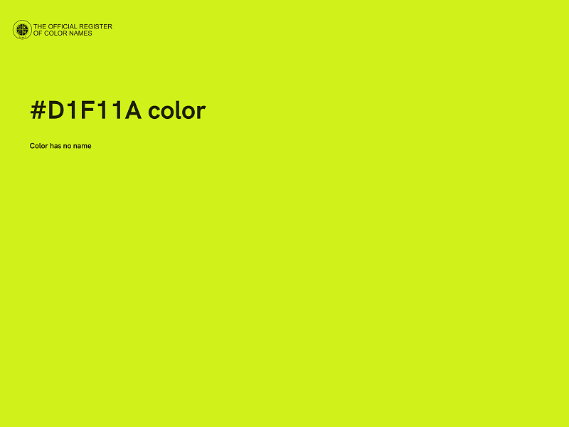 #D1F11A color image