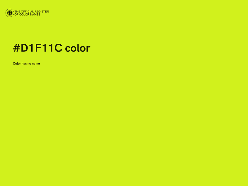 #D1F11C color image