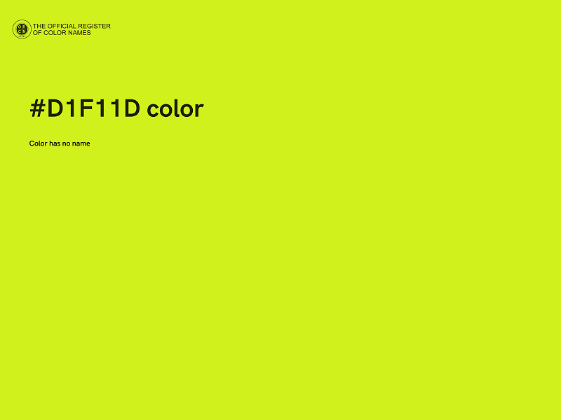 #D1F11D color image