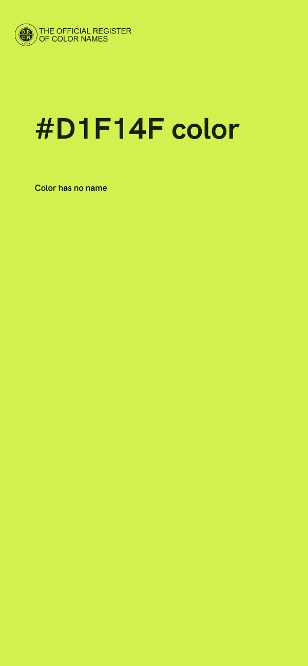 #D1F14F color image