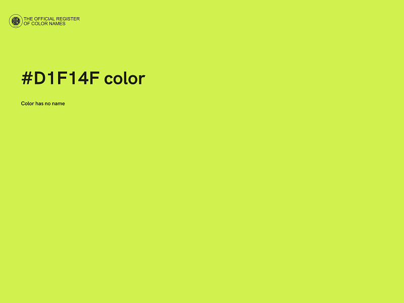 #D1F14F color image