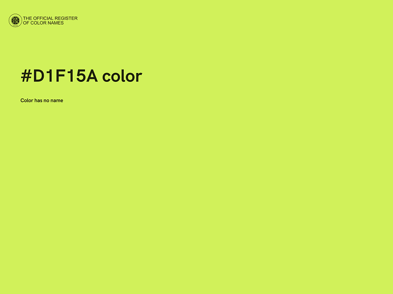 #D1F15A color image