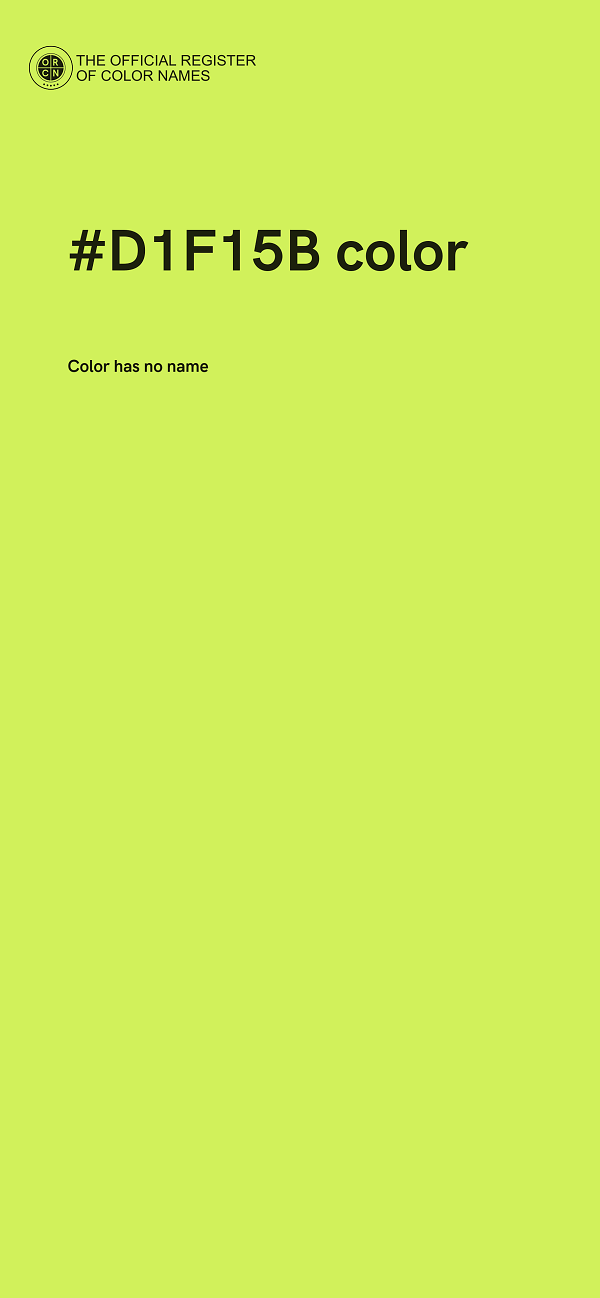 #D1F15B color image
