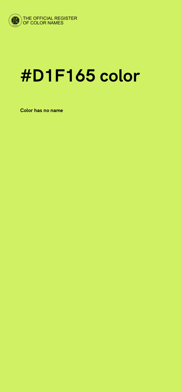 #D1F165 color image