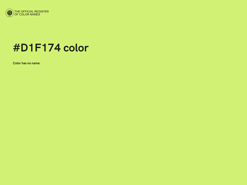 #D1F174 color image