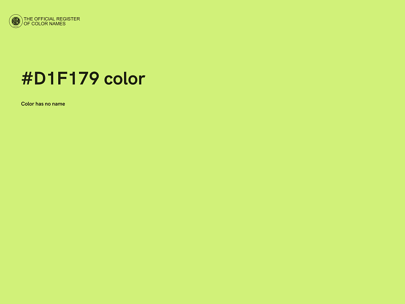 #D1F179 color image