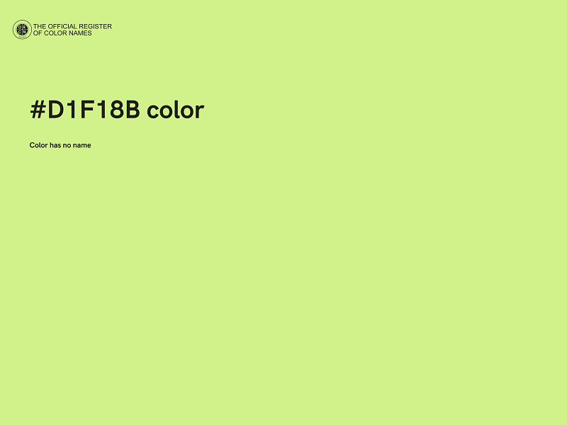 #D1F18B color image