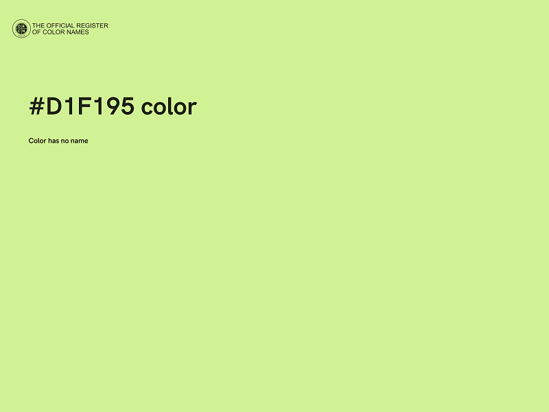 #D1F195 color image