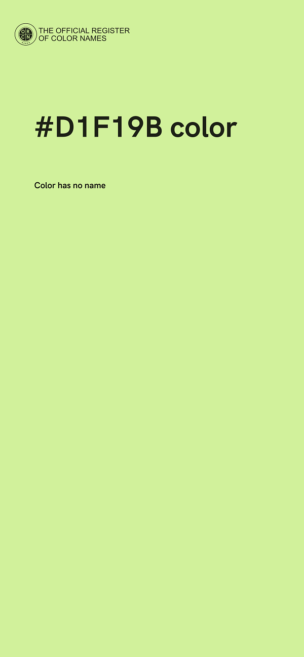 #D1F19B color image