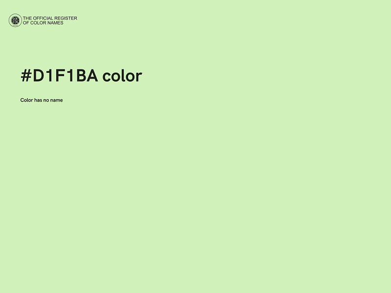 #D1F1BA color image