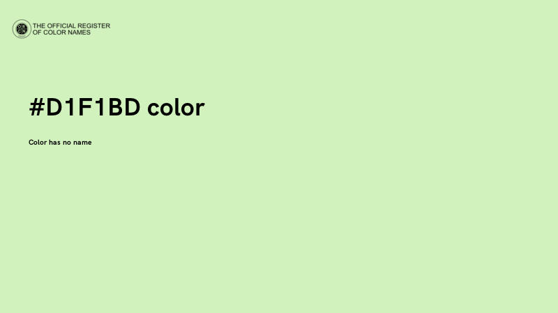 #D1F1BD color image