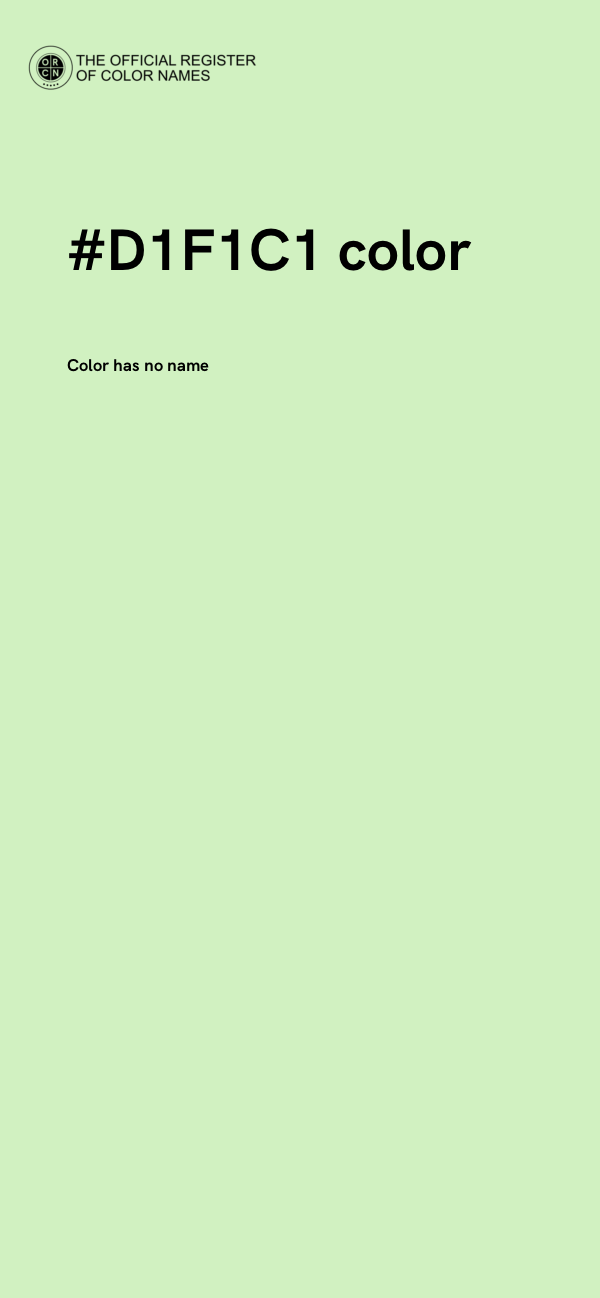 #D1F1C1 color image