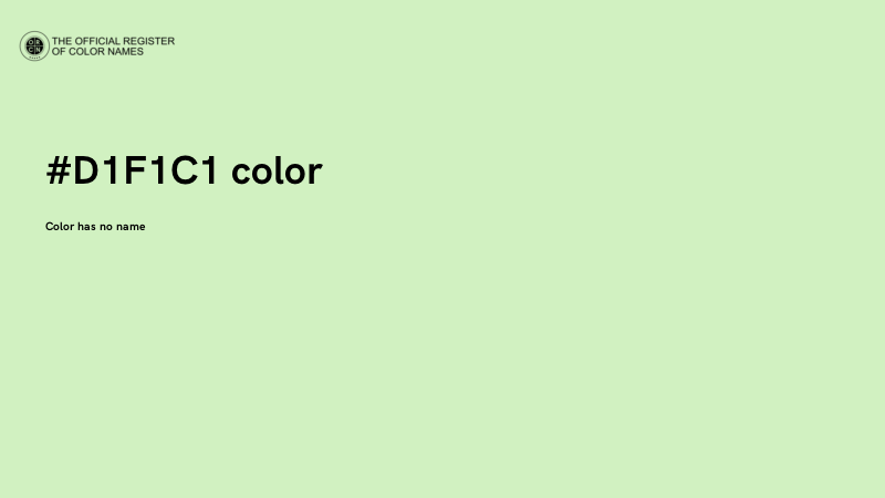 #D1F1C1 color image