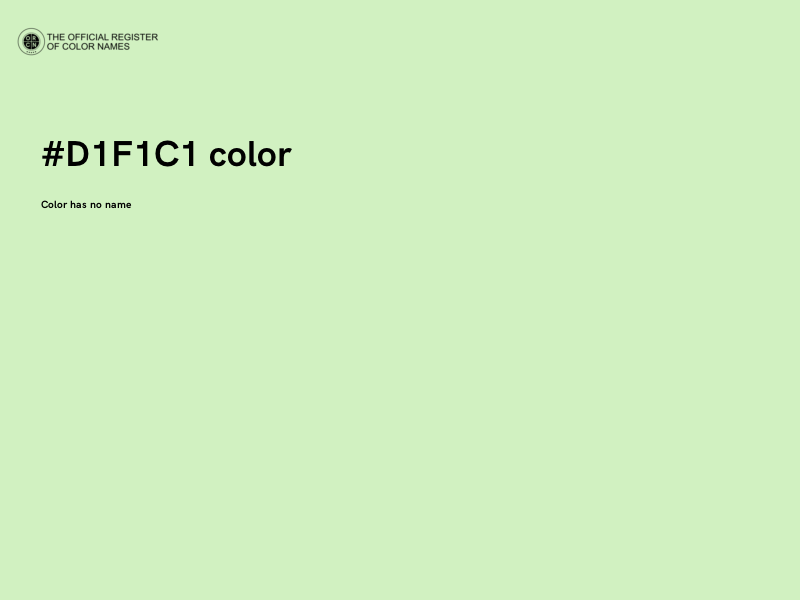 #D1F1C1 color image