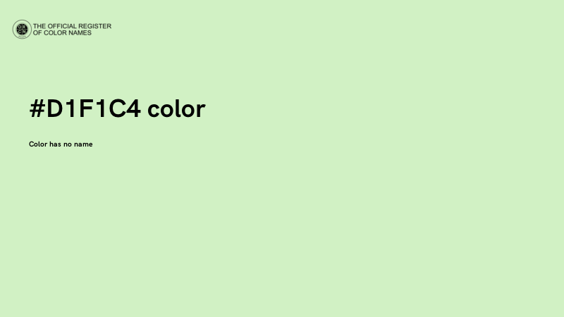 #D1F1C4 color image