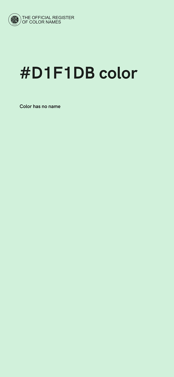 #D1F1DB color image